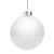 Елочный шар Finery Gloss, 10 см, глянцевый белый, Цвет: белый, изображение 2