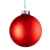 Елочный шар Finery Matt, 10 см, матовый красный, Цвет: красный, изображение 2