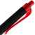 Ручка шариковая Prodir QS01 PRT-P Soft Touch, черная с красным, изображение 6