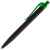 Ручка шариковая Prodir QS01 PRT-P Soft Touch, черная с зеленым, изображение 2