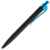 Ручка шариковая Prodir QS01 PRT-P Soft Touch, черная с голубым, изображение 3