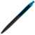 Ручка шариковая Prodir QS01 PRT-P Soft Touch, черная с голубым, изображение 4
