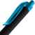 Ручка шариковая Prodir QS01 PRT-P Soft Touch, черная с голубым, изображение 5