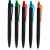 Ручка шариковая Prodir QS01 PRT-P Soft Touch, черная с голубым, изображение 7