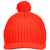 Вязаная шапка с козырьком Peaky, красная (кармин), Цвет: красный, изображение 4