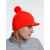 Вязаная шапка с козырьком Peaky, красная (кармин), Цвет: красный, изображение 6