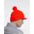 Вязаная шапка с козырьком Peaky, красная (кармин), Цвет: красный, изображение 7