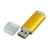 USB 2.0- флешка на 16 Гб с прозрачным колпачком, 16Gb, 6018.16.05, Цвет: золотистый, Размер: 16Gb, изображение 2