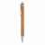 Бамбуковая ручка Bamboo, Серый, Цвет: коричневый, серебряный, Размер: Длина 1 см., ширина 1 см., высота 13,7 см., диаметр 1,1 см.