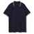 Рубашка поло мужская с контрастной отделкой Practice 270, темно-синий/белый, размер S, Цвет: темно-синий, Размер: S