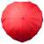 Зонт-трость «Сердце», красный, Цвет: красный, Размер: Длина 84 см