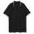 Рубашка поло мужская с контрастной отделкой Practice 270 черная, размер S, Цвет: черный, Размер: S