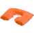 Надувная подушка под шею в чехле Sleep, оранжевая, Цвет: оранжевый, Размер: подушка: 44х28 с