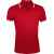 Рубашка поло мужская Pasadena Men 200 с контрастной отделкой красная с белым, размер M, Цвет: красный, Размер: M