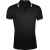 Рубашка поло мужская Pasadena Men 200 с контрастной отделкой, черная с белым G_5851.361, Цвет: черный, Размер: S
