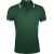 Рубашка поло мужская Pasadena Men 200 с контрастной отделкой, зеленая с белым G_5851.961, Цвет: белый, зеленый, Размер: S