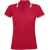 Рубашка поло женская Pasadena Women 200 с контрастной отделкой красная с белым, размер S, Цвет: красный, Размер: S