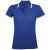 Рубашка поло женская Pasadena Women 200 с контрастной отделкой ярко-синяя с белым, размер M, Цвет: белый, синий, Размер: M