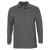 Рубашка поло мужская с длинным рукавом Winter II 210 черный меланж, размер S, Цвет: черный, Размер: S