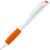 Ручка шариковая Grip, белая с оранжевым, Цвет: оранжевый, Размер: 13