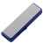 Флешка Ferrum, серебристая с синим, 8 Гб, Цвет: синий, серебристый, Размер: 2х6,6х0,7 см
