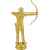 2339-100 Фигура Стрельба из лука, золото, Цвет: Золото