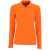 Рубашка поло женская с длинным рукавом Perfect LSL Women оранжевая, размер S, Цвет: оранжевый, Размер: S