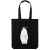 Холщовая сумка Like a Penguin, черная, Цвет: черный, Размер: 35х38х6 см