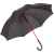 Зонт-трость с цветными спицами Color Style, красный с черной ручкой, Цвет: красный, Размер: длина 89 см