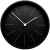Часы настенные Berne, черные, Цвет: черный, Размер: диаметр 29 см