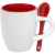 Кофейная кружка Pairy с ложкой, красная, Цвет: красный, Объем: 100, Размер: кружка: диаметр 5,8 см, высота 6,9 с