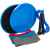 Набор для фитнеса GymBo, синий, Цвет: синий, Размер: фитнес-диски: диаметр 17