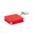 Брелок-рулетка (1 м), красный, 4х4х1 см, пластик, тампопечать, Цвет: красный