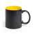 Кружка BAFY, черный с желтым, 350мл, 9,6х8,2см, тонкая керамика, Цвет: черный, желтый