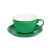 Чайная/кофейная пара CAPPUCCINO, зеленый, 260 мл, фарфор, Цвет: зеленый