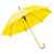 Зонт-трость с деревянной ручкой, полуавтомат, желтый, D=103 см, L=90см, 100% полиэстер, Цвет: желтый