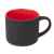 Кружка YASNA с покрытием SOFT-TOUCH, черный с красным, 310 мл, фарфор, Цвет: черный, красный