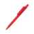 Ручка шариковая DOT, красный, матовое покрытие, пластик, Цвет: красный