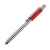 STAPLE, ручка шариковая, хром/красный, алюминий, пластик, Цвет: красный