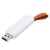 USB flash-карта STRAP (16Гб), белый, 5,6х2,3х0,8см, пластик, Цвет: белый