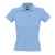Рубашка поло женская PEOPLE, S , небесно-голубой, 100% хлопок, 210 г/м2, Цвет: голубой, Размер: S