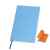 Бизнес-блокнот 'Funky', 130*210 мм, голубой,  оранжевый форзац, мягкая обложка, блок-линейка, Цвет: голубой, оранжевый