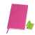 Бизнес-блокнот 'Funky' розовый с  зеленым  форзацем, мягкая обложка,  линейка, Цвет: розовый, зеленый