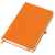 Бизнес-блокнот 'Justy', 130*210 мм, оранжев, твердая обложка,  резинка 7 мм, блок-линейка, тиснение, Цвет: оранжевый