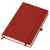 Бизнес-блокнот 'Justy', 130*210 мм, красный, твердая обложка,  резинка 7 мм, блок-линейка, тиснение, Цвет: красный