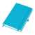Бизнес-блокнот 'Justy', 130*210 мм, светло-голубой, твердая обложка,  резинка 7 мм, блок-линейка, Цвет: голубой