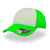 Бейсболка 'RAPPER', 5 клиньев, пластиковая застежка, зеленый неон с белым, 100% полиэстер, 80 г/м2, Цвет: белый, ярко-зеленый