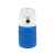 Бутылка для воды складная с карабином SPRING, синяя, 550/250 мл, силикон, Цвет: синий
