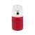 Бутылка для воды складная с карабином SPRING, красная, 550/250 мл,  силикон, Цвет: красный