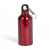 Бутылка для воды 'Mento-1', алюминиевая, с карабином, 400 мл., красный, Цвет: красный